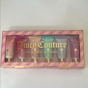 JUICY COUTURE 6 PACK HAND LOTION SET NET 1 FL. OZ (30ml) X6 NIB